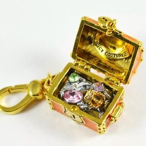 Juicy Couture Treasure Chest charm ORANGE NEW